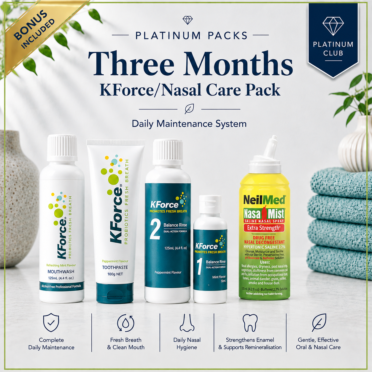 SAVE 30% PLATINUM KForce/Nasal Care Pack