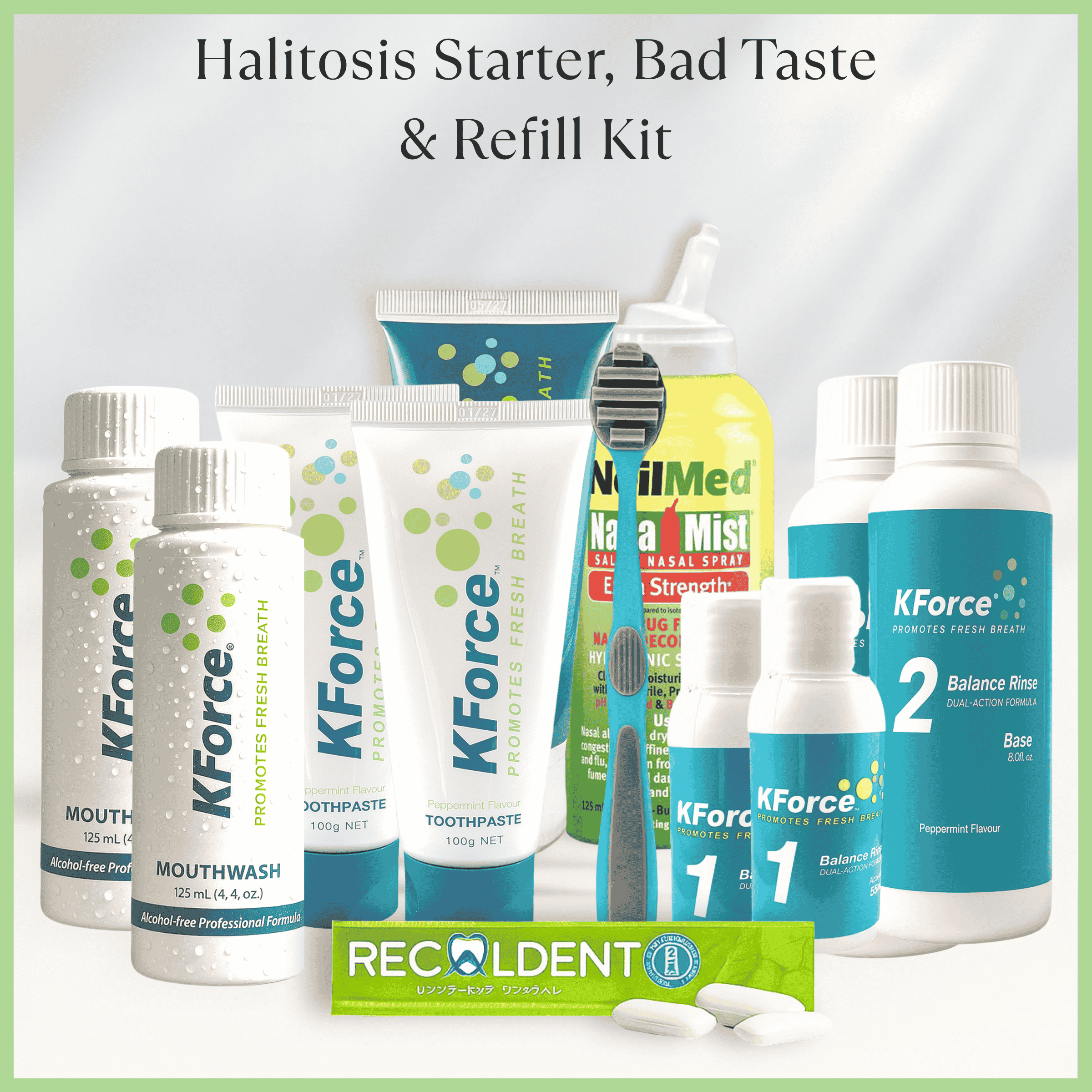 Bundle - KForce Halitosis Starter & Bad Taste & Refill Kit