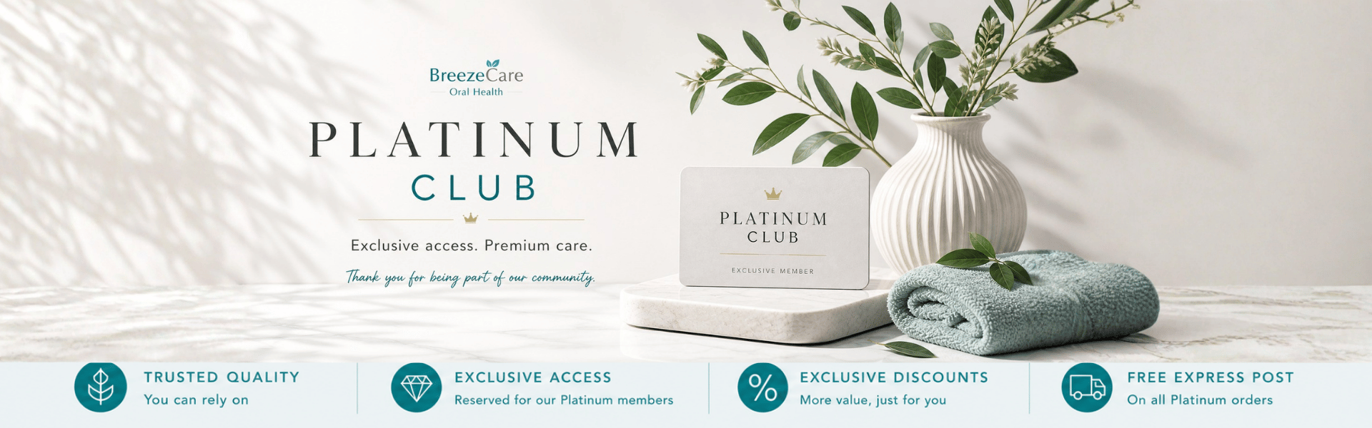 Free Express Post with Platinum Orders