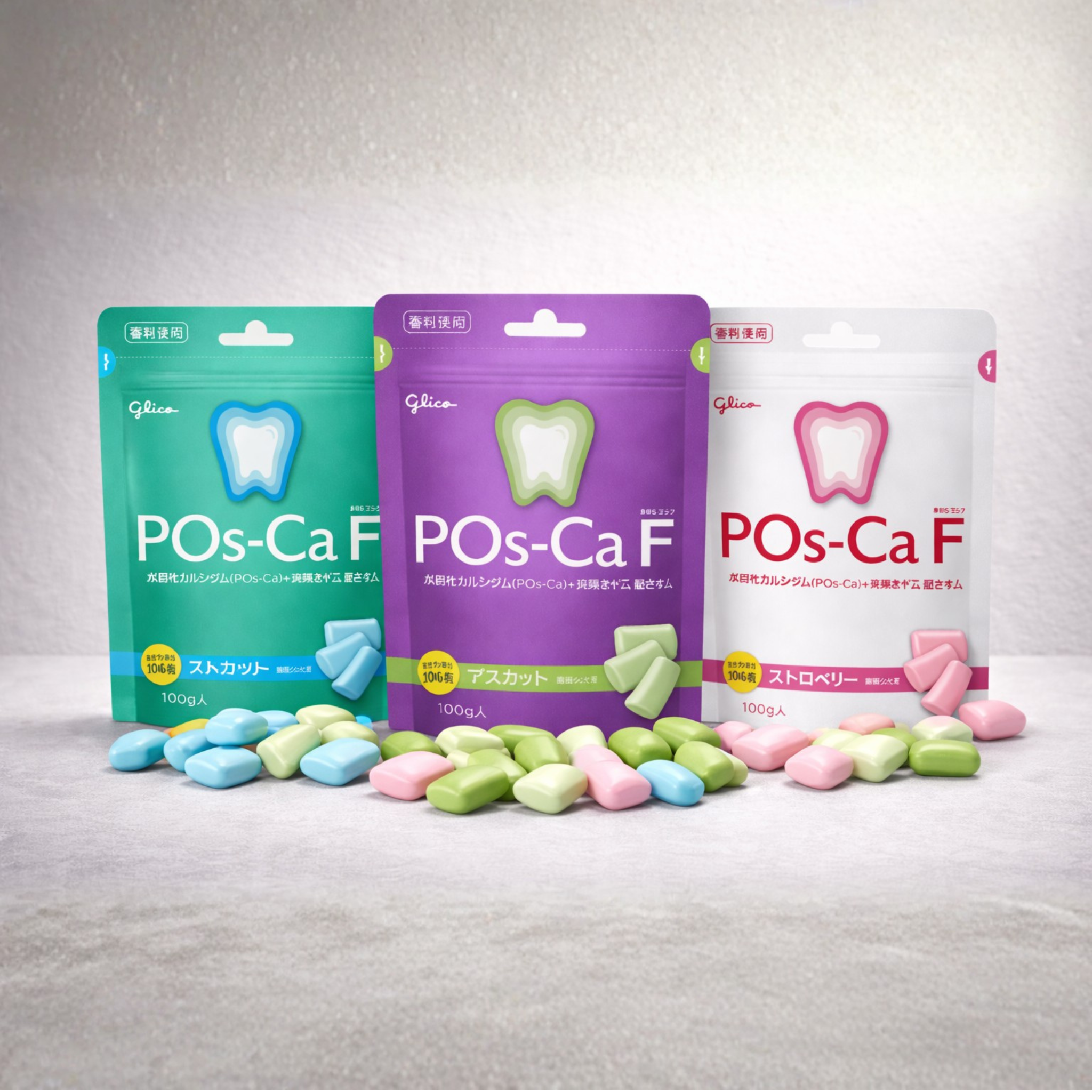 POs-Ca F Oral Care Gum 100g | Imported from Japan