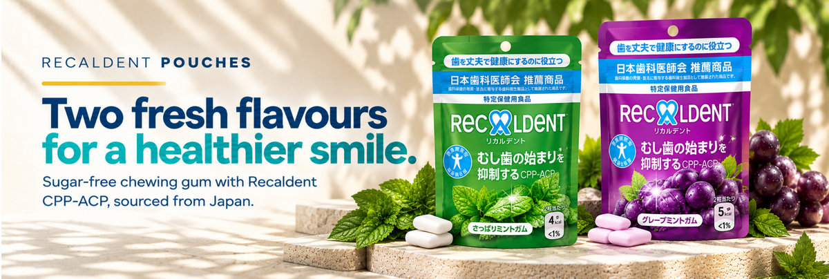 Recaldent Mint & Grape Pouches